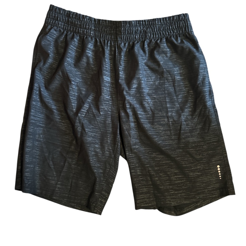 Balance Collection Men's Black Patterned Athletic Shorts, Size: Medium